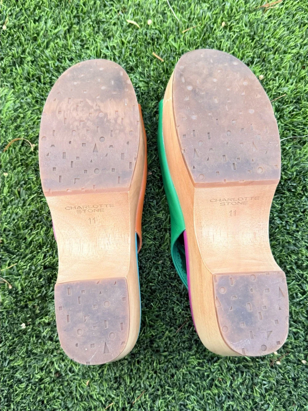 Charlotte Stone Colorblock Platform Sandals